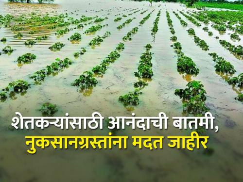 Fund announced by the government for the loss-affected farmers, the money will be deposited directly in the farmers' accounts | नुकसानग्रस्त शेतकऱ्यांना सरकारकडून निधी जाहीर, थेट शेतकऱ्यांच्या खात्यात होणार पैसे जमा