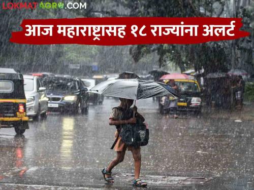 Latest News Rain Update Heavy rain warning in 18 states of country including Maharashtra, Gujarat, Madhya Pradesh today see details | Rain Update : आज महाराष्ट्रासह 18 राज्यांना अलर्ट, कुठे बरसणार मुसळधार? वाचा सविस्तर