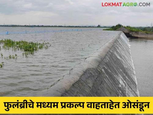 The result of heavy rains; Medium projects are overflowing | जोरदार पाऊस झाल्याचा परिणाम; मध्यम प्रकल्प वाहताहेत ओसंडून