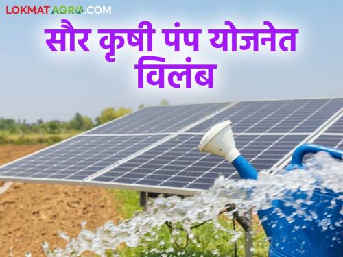 Latest News eight months since applied for solar agricultural pump scheme see details | Saur Krushi Yojana : सौर कृषी पंप योजनेचा अर्ज करून आठ महिने झाले, अजून पंप बसवले नाही! 