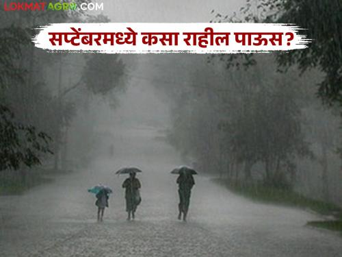 What will the rainfall forecast be like in September? What do weather experts say? | सप्टेंबर महिन्यात कसा राहील पावसाचा अंदाज? काय सांगतायत हवामान तज्ञ?