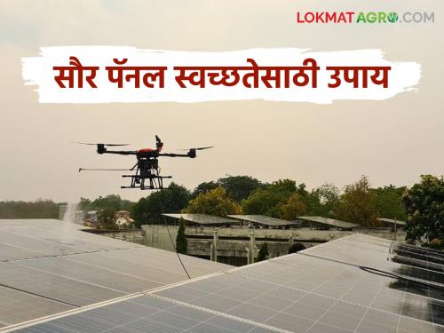 latest news Solar Panel: Revolution in solar energy: Automatic cleaning drone developed in Akola! Read in detail | Solar Panel : सौरऊर्जेतील क्रांती: अकोल्यात तयार झाला स्वयंचलित स्वच्छता ड्रोन! वाचा सविस्तर