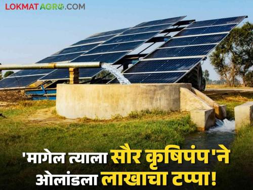 Solar Pump: Jalna district leads in solar agricultural pumps in the state, read in detail | Solar Pumpa : राज्यात सौर कृषिपंपात जालना जिल्हा आघाडीवर वाचा सविस्तर