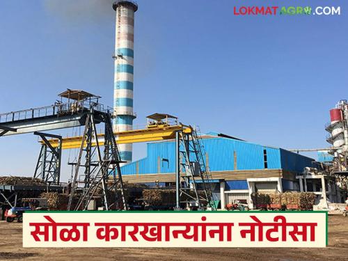 Farmers sugarcane was brought and the amount was deducted; Notice of action was given to these 16 sugar factories | शेतकऱ्यांचा ऊस आणून रक्कम थकविली; या १६ साखर कारखान्यांवर कारवाईची नोटीस