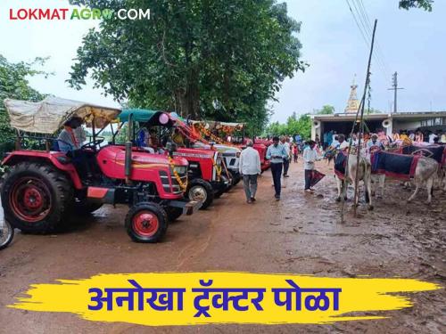 Latest news Agriculture News Tractor Pola in bhandara district on Occasion On bail Pola | Tractor Pola : पोळ्याला 'इथे' भरतो ट्रॅक्टर पोळा!, काय आहे कारण जाणून घ्या…