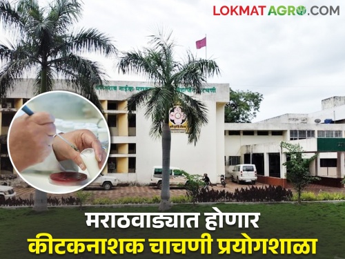 Accreditation of Pesticide Testing Laboratory to promote natural and organic farming in Marathwada | मराठवाड्यात नैसर्गिक आणि सेंद्रिय शेतीला चालना देण्यासाठी कीटकनाशक चाचणी प्रयोगशाळेला मान्यता