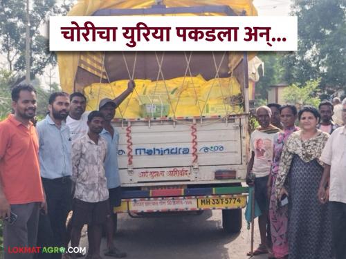 Latets News Agriculture News Urea bound for Chhattisgarh intercepted, farmers bought it on the spot | Agriculture News : छत्तीसगडला जाणारा युरिया पकडला, शेतकऱ्यांनी जागीच विकत घेतला