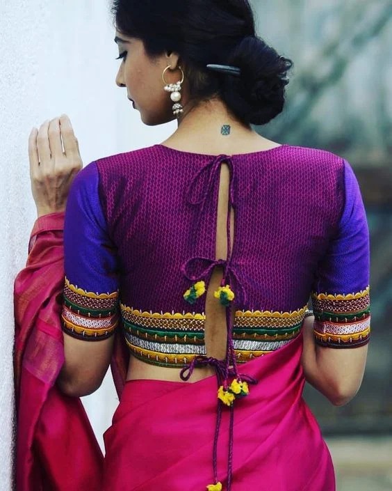 15 Trending Back Embroidered Saree Blouses This Season