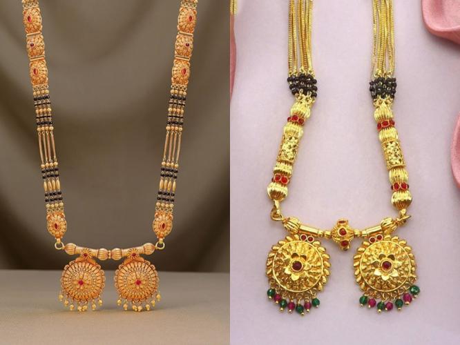Vati Mangalsutra Designs : दोन वाट्या मंगळसुत्राचे २० डिझाइन्स, गौरी-गणपतीच्या सणांसाठी खास नवे आकर्षक पॅटर्न
