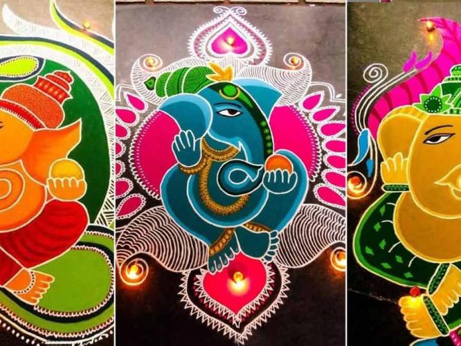 Ganesh Chaturthi 2025 : बाप्पाच्या आगमनासाठी दारासमोर झटपट काढा सुंदर रांगोळ्या, १० छोट्या रांगोळी डिजाईन्स Ganesh Chaturthi 2025 : बाप्पाच्या आगमनासाठी दारासमोर झटपट काढा सुंदर रांगोळ्या, १० छोट्या रांगोळी डिजाईन्स