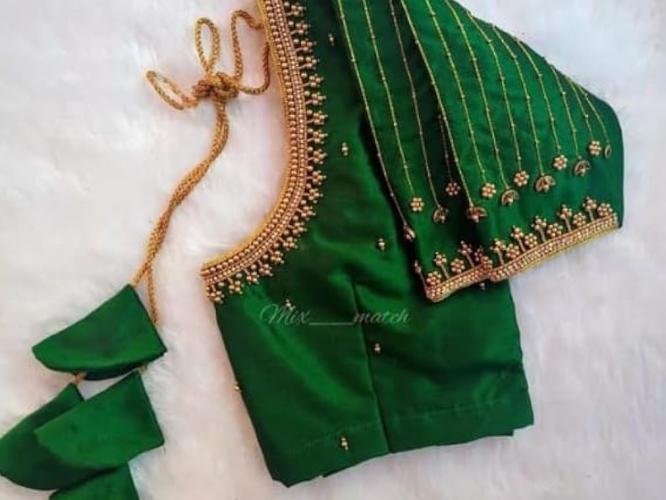 १००० रूपयांच्या आतल्या आरी वर्क डिजाईन्स; १० सिंपल, युनिक वर्क पॅटर्न्स, ब्लाऊज उठून दिसेल