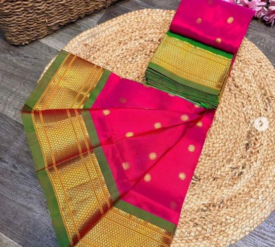 लग्नकार्यासाठी खास प्युअर सिल्क हँडलूम पैठणी; ८ आकर्षक रंग, रॉयल मराठमोळा लूक दिसेल