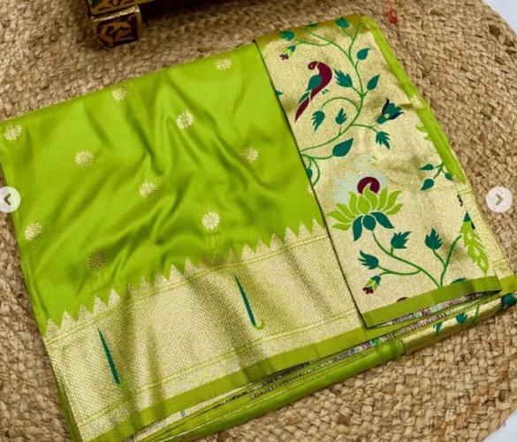 लग्नसराईसाठी स्पेशल सिंगल मुनिया पैठणी; १० आकर्षक रंग-भरजरी पदरासह, पैठणीत उठून दिसाल लग्नसराईसाठी स्पेशल सिंगल मुनिया पैठणी; १० आकर्षक रंग-भरजरी पदरासह, पैठणीत उठून दिसाल