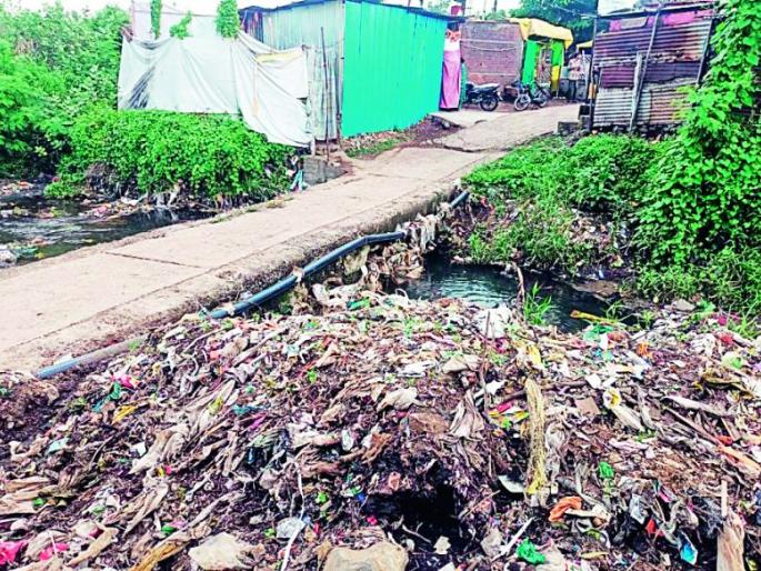 Encroach on a lake in the city | शहरातील तलावाला अतिक्रमणाचा विळखा Encroach on a lake in the city | शहरातील तलावाला अतिक्रमणाचा विळखा