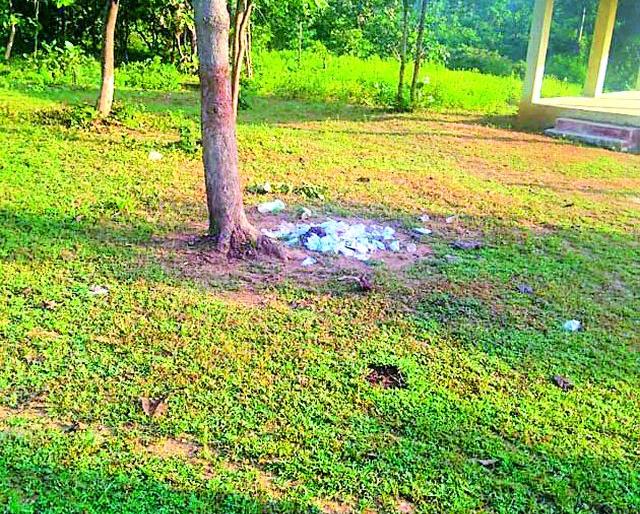 Nasty trash stolen from Mokshadham | मोक्षधामातून चोरुन नेली कचरापेटी