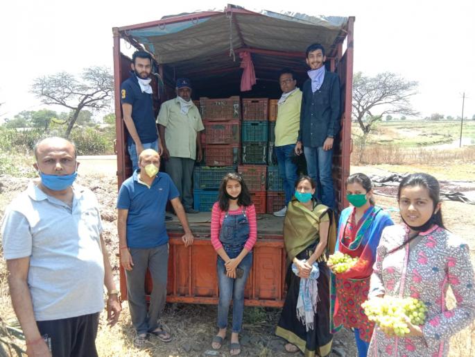 Grape logistics for Corona workers | ’कोरोना’तील सेवाकर्मींसाठी द्राक्षांची रसद Grape logistics for Corona workers | ’कोरोना’तील सेवाकर्मींसाठी द्राक्षांची रसद
