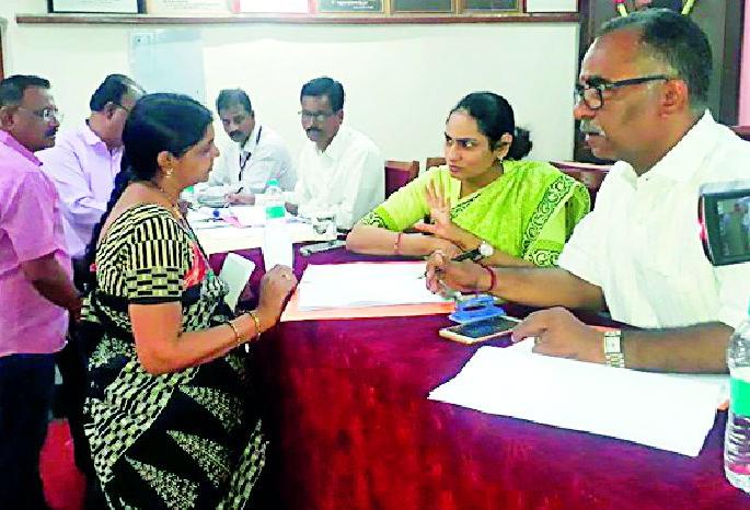 101 displaced teachers counseling out of 152 | १५२ पैकी १०१ विस्थापित शिक्षकांचे समुपदेशन 101 displaced teachers counseling out of 152 | १५२ पैकी १०१ विस्थापित शिक्षकांचे समुपदेशन