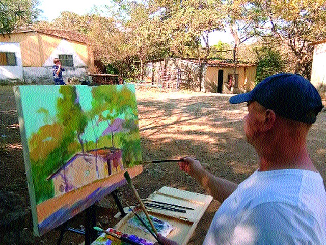 Godmai painted by Russian artists | रशियन कलाकारांनी चितारली गोदामाई Godmai painted by Russian artists | रशियन कलाकारांनी चितारली गोदामाई