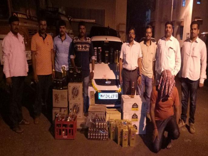 nashik,car,wine,seized | ‘ड्राय डे’ला मद्याची वाहतूक करणारी मोटार जप्त nashik,car,wine,seized | ‘ड्राय डे’ला मद्याची वाहतूक करणारी मोटार जप्त