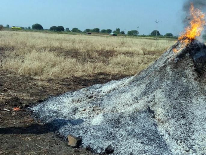 Soya bean ray burns; Filed in both cases | सोयाबीनची सुडी जाळली; दोघांविरूद्ध गुन्हा दाखल Soya bean ray burns; Filed in both cases | सोयाबीनची सुडी जाळली; दोघांविरूद्ध गुन्हा दाखल