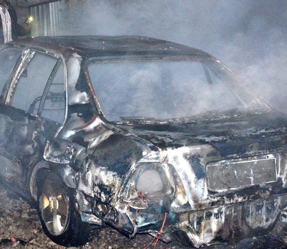 The Parbhanite car was opened | परभणीत कार पेटली The Parbhanite car was opened | परभणीत कार पेटली