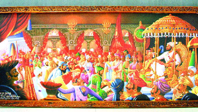 Pictures of Sanjay Deshman in Khaki uniform | खाकी वर्दीतील संजय देशमानेंची चित्रं अधीक्षकांच्या दालनात Pictures of Sanjay Deshman in Khaki uniform | खाकी वर्दीतील संजय देशमानेंची चित्रं अधीक्षकांच्या दालनात