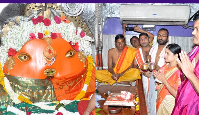 Varni Mahapuja started Shree Yogeshwari Devi Margashi festival | वर्णी महापूजेने श्री योगेश्वरी देवी मार्गशीर्ष महोत्सव सुरू Varni Mahapuja started Shree Yogeshwari Devi Margashi festival | वर्णी महापूजेने श्री योगेश्वरी देवी मार्गशीर्ष महोत्सव सुरू