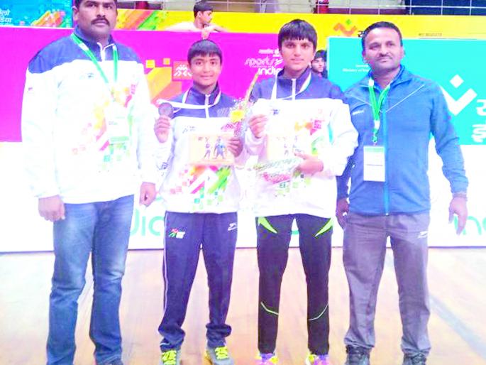 Khelo India - Shrigonda's Bhagyashree Fund win Gold medal, Karjat's Sonali Mandalak win Bronze | ‘खेलो इंडिया’त नगरी झेंडा : श्रीगोंद्याच्या भाग्यश्री फंडला सुवर्ण, कर्जतच्या सोनाली मंडलिकला कांस्य Khelo India - Shrigonda's Bhagyashree Fund win Gold medal, Karjat's Sonali Mandalak win Bronze | ‘खेलो इंडिया’त नगरी झेंडा : श्रीगोंद्याच्या भाग्यश्री फंडला सुवर्ण, कर्जतच्या सोनाली मंडलिकला कांस्य