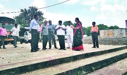 Inspection of Ganesh Ghat at ITI Pool | आयटीआय पूल येथील गणेश घाटाची पाहणी Inspection of Ganesh Ghat at ITI Pool | आयटीआय पूल येथील गणेश घाटाची पाहणी