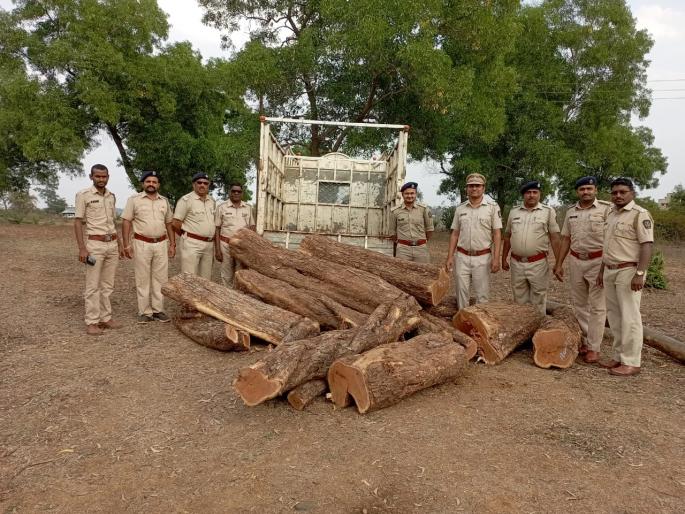Lakhs of Khair wood along with vehicle seized in Peth taluka | पेठ तालुक्यात वाहनासह लाखाचे खैर लाकूड जप्त Lakhs of Khair wood along with vehicle seized in Peth taluka | पेठ तालुक्यात वाहनासह लाखाचे खैर लाकूड जप्त