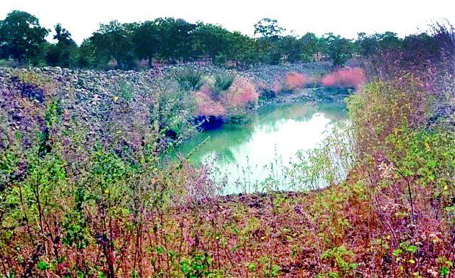 Water stored in rocky areas | खडकाळ भागात साठवले पाणी