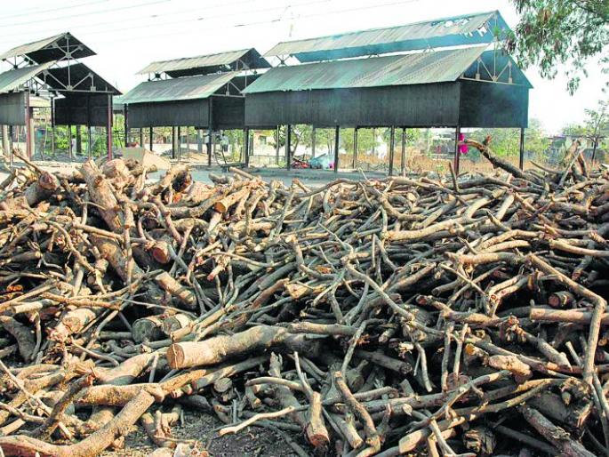 Now wood is not free on Dahanghat in Nagpur | नागपुरात दहनघाटावर आता लाकूड मोफत नाही Now wood is not free on Dahanghat in Nagpur | नागपुरात दहनघाटावर आता लाकूड मोफत नाही