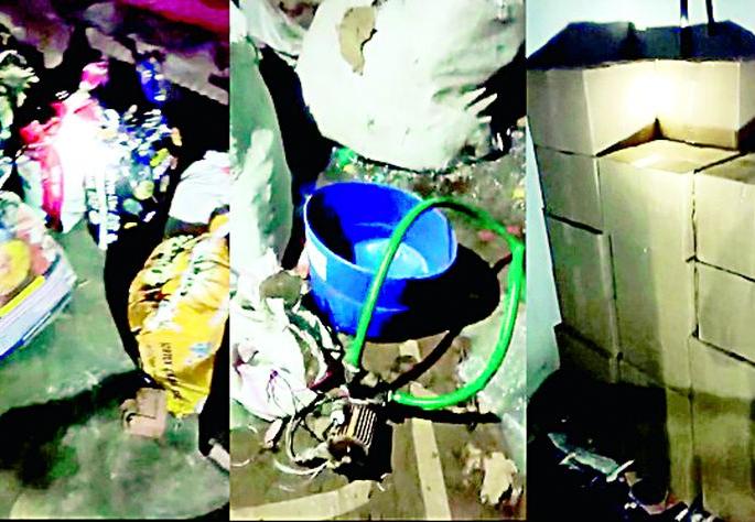 Shocking...! Liquor was prepared through spirit and chemicals | धक्कादायक...! स्पिरीट व रसायनाच्या माध्यमातून तयार केली जात होती दारू Shocking...! Liquor was prepared through spirit and chemicals | धक्कादायक...! स्पिरीट व रसायनाच्या माध्यमातून तयार केली जात होती दारू