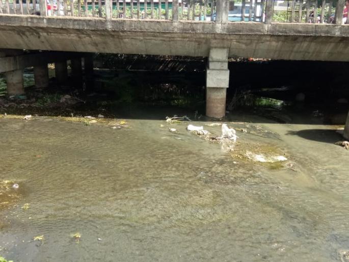 Late river on the Godavari contaminated water; Health Hazards: Neglect of Municipal Corporation | गोदावरीत लेंडी नाल्याचे दूषित पाणी; आरोग्य धोक्यात : महापालिकेचे दुर्लक्ष Late river on the Godavari contaminated water; Health Hazards: Neglect of Municipal Corporation | गोदावरीत लेंडी नाल्याचे दूषित पाणी; आरोग्य धोक्यात : महापालिकेचे दुर्लक्ष