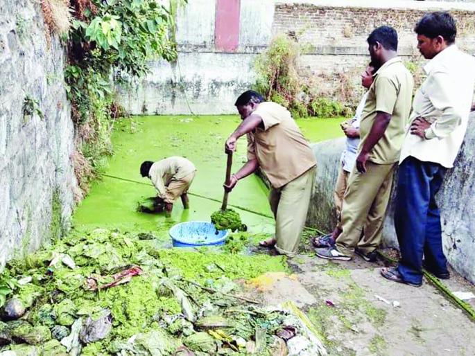 Three cars out of pearls, outside Nirmalya, cleanliness of Satara Municipal | मोती तळ्यातून तीन गाड्या निर्माल्य बाहेर, सातारा पालिकेची स्वच्छता Three cars out of pearls, outside Nirmalya, cleanliness of Satara Municipal | मोती तळ्यातून तीन गाड्या निर्माल्य बाहेर, सातारा पालिकेची स्वच्छता