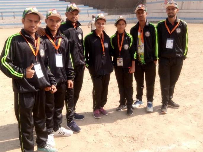 In Nepal's VT-Dandu World Championship, tribal students - students have won two gold medals | नेपाळमधील विटी - दांडूच्या जागतीक स्पर्धेत आदिवासी विद्यार्थी - विद्यार्थीनींना दोन सुवर्ण पदक In Nepal's VT-Dandu World Championship, tribal students - students have won two gold medals | नेपाळमधील विटी - दांडूच्या जागतीक स्पर्धेत आदिवासी विद्यार्थी - विद्यार्थीनींना दोन सुवर्ण पदक