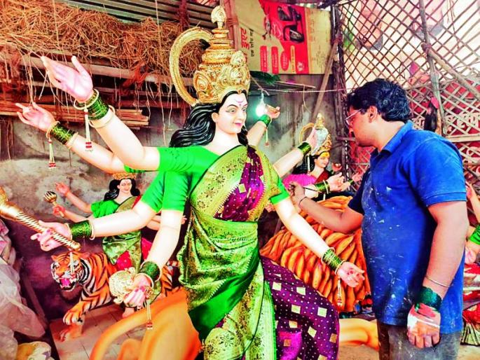 Dhoom of Navratri festival, Mother Ambe's awakening from tomorrow | नवरात्रोत्सवाची धूम, उद्यापासून माॅं अंबेचा जागर Dhoom of Navratri festival, Mother Ambe's awakening from tomorrow | नवरात्रोत्सवाची धूम, उद्यापासून माॅं अंबेचा जागर