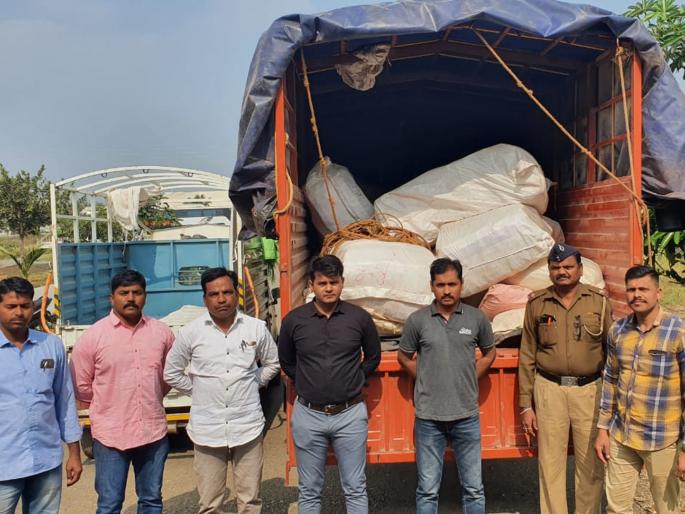 Gutkha seized in Majalgaon | माजलगावात ३४ लाखांचा गुटखा जप्त