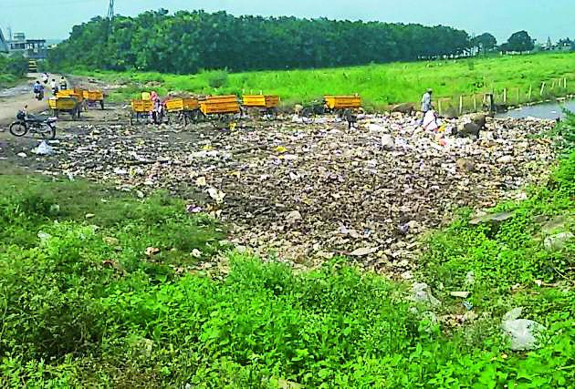 Gadchandur municipality's garbage depot threatens health risks | गडचांदूर नगरपरिषदेच्या कचरा डेपोमुळे आरोग्य धोक्यात Gadchandur municipality's garbage depot threatens health risks | गडचांदूर नगरपरिषदेच्या कचरा डेपोमुळे आरोग्य धोक्यात