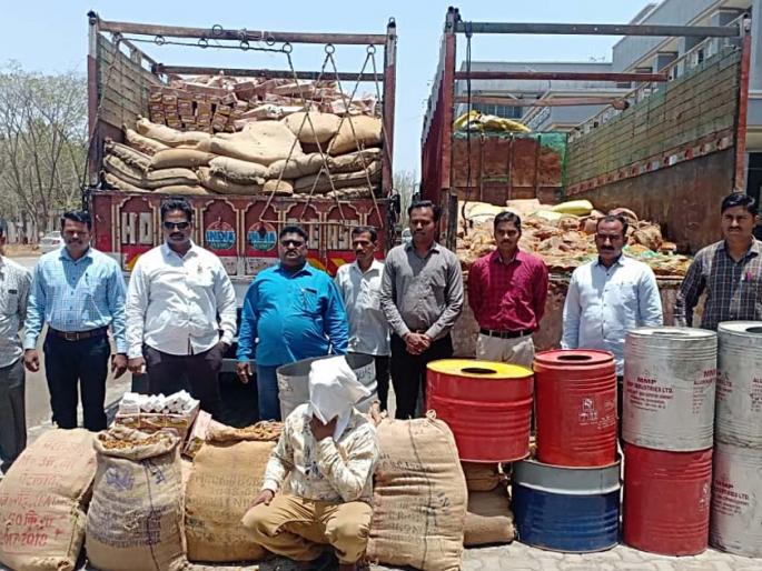 Acquisition of ten million rupees to make ammunition | दारु बनविण्याचे दहा लाखांचे साहित्य हस्तगत Acquisition of ten million rupees to make ammunition | दारु बनविण्याचे दहा लाखांचे साहित्य हस्तगत