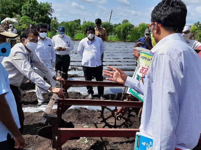 State Agriculture Secretary on the dam of farmers | राज्याचे कृषी सचिव शेतकऱ्यांच्या बांधावर