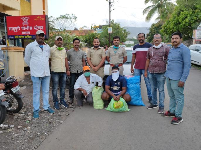 Gutkha stock found in car in Satara | साताऱ्यात कारमध्ये सापडला गुटख्याचा साठा