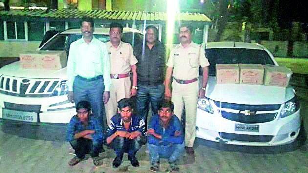 10 lakhs of liquor seized | दहा लाखांची दारू जप्त 10 lakhs of liquor seized | दहा लाखांची दारू जप्त