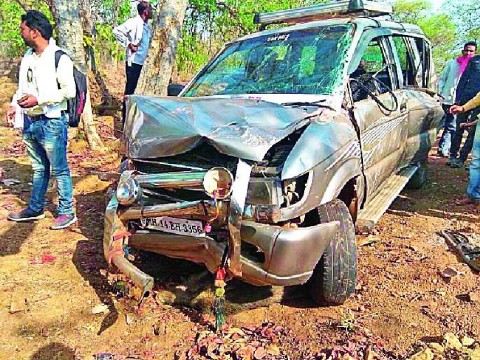 Five casualties injured in the accident | अपघातात पाच वऱ्हाडी जखमी