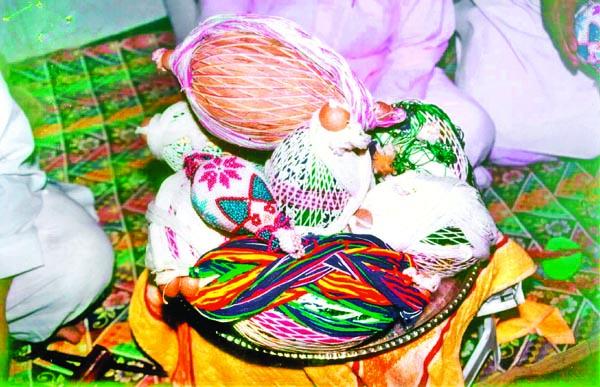 Pavitra ceremony ceremony in Govinda's garrison | गोविंदाच्या गजरात पविते अर्पण सोहळा