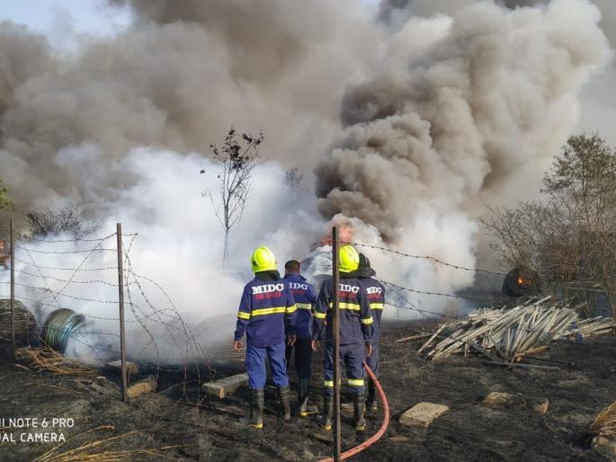 Fire at Sinnar's Ratan India Company | सिन्नरच्या रतन इंडिया कंपनीत आग