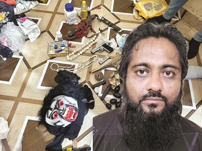 MD drugs, village katta and skull necklace... The items found with the accused in the police raid created a stir. | एमडी ड्रग्ज, गावठी कट्टा आणि कवट्यांची माळ...आरोपीकडे सापडलेल्या वस्तूंनी खळबळ MD drugs, village katta and skull necklace... The items found with the accused in the police raid created a stir. | एमडी ड्रग्ज, गावठी कट्टा आणि कवट्यांची माळ...आरोपीकडे सापडलेल्या वस्तूंनी खळबळ