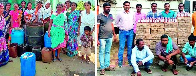 Jamalatta and Gurnolit seized liquor | जिमलगट्टा व गुरनोलीत दारू जप्त Jamalatta and Gurnolit seized liquor | जिमलगट्टा व गुरनोलीत दारू जप्त