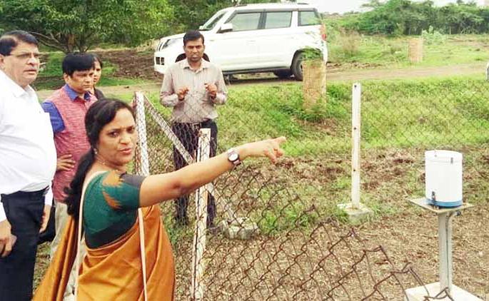 Weather inspection for the automated weather station | स्वयंचलित हवामान केंद्रासाठी जागेची पाहणी  Weather inspection for the automated weather station | स्वयंचलित हवामान केंद्रासाठी जागेची पाहणी