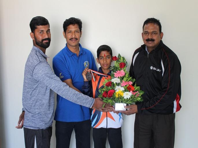 Bronze to the Raj Jungle in National School Judo Tournament | राष्ट्रीय शालेय ज्युदो स्पर्धेत राज जंगमे याला कास्य Bronze to the Raj Jungle in National School Judo Tournament | राष्ट्रीय शालेय ज्युदो स्पर्धेत राज जंगमे याला कास्य